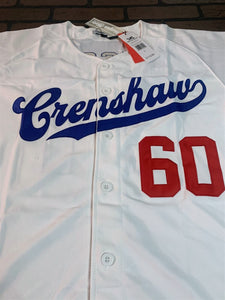 NIPSEY HUSSLE CRENSHAW Victory Lap White Headgear Classics Baseball Jersey~New~