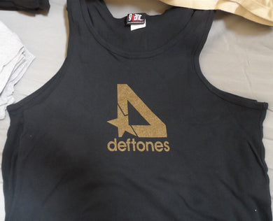 DEFTONES - Vintage Ribbed Black Tank Top T-shirt ~Never Worn~ M