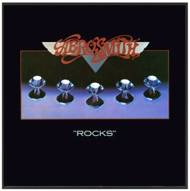AEROSMITH - Rocks Album Cover Inverse Framed Glass Picture ~New~