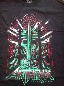 ANTHRAX - For All Kings T-shirt ~Never Worn~ XL