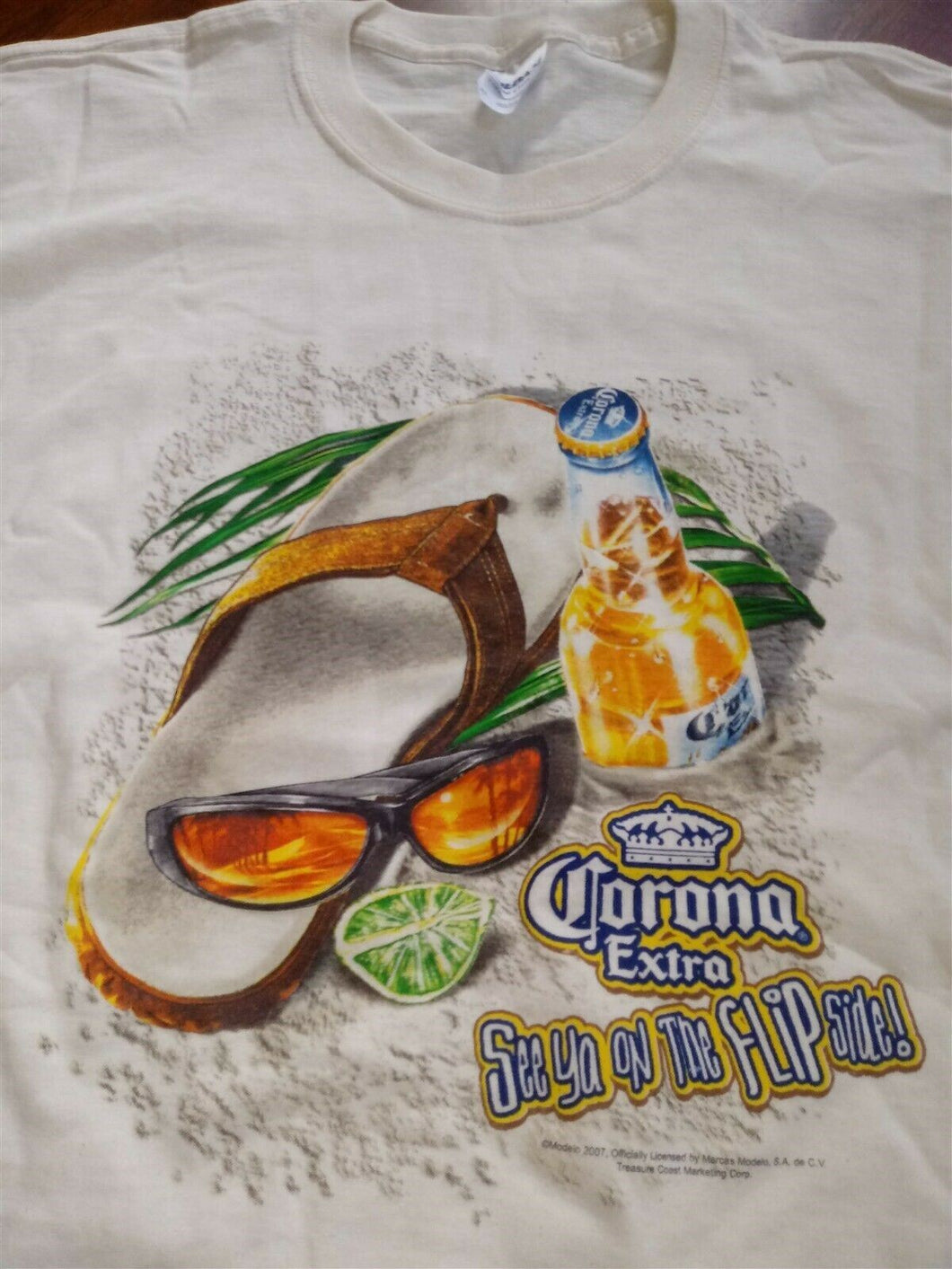 CORONA See Ya On The Flip Side 2007 T-Shirt ~Never Worn~ XL