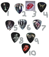 Load image into Gallery viewer, THE ROLLING STONES Graphic Guitar Pick~Your Choice of Styles~BUY 3, GET 3rd FREE