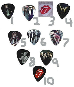 THE ROLLING STONES Graphic Guitar Pick~Your Choice of Styles~BUY 3, GET 3rd FREE