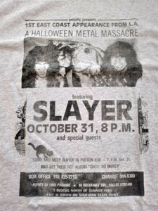 SLAYER 2015 Halloween Metal Massacre Distressed T-shirt ~Never Worn~ 2XL