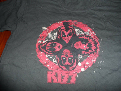 KISS - 2005 Distressed Rock 'n' Roll Over T-Shirt ~NEVER WORN~ Women's Small