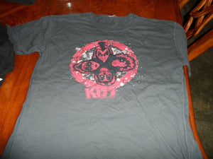 KISS - 2005 Distressed Rock 'n' Roll Over T-Shirt ~NEVER WORN~ Women's Small
