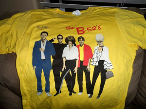 The B-52'S - Yellow Classic 1st Album Cover T-shirt ~Never Worn~ M L XL