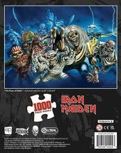 Load image into Gallery viewer, IRON MAIDEN -Faces of Eddie 1000 Peace Jigsaw Puzzle w/ bonus action figure~New