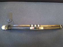Load image into Gallery viewer, 2 Strand Black PU Leather / Steel Bracelet. Be a Rockstar! ~New~