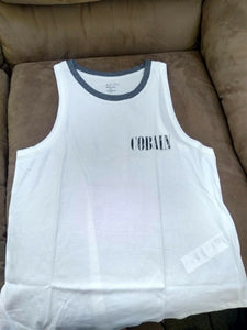 KURT COBAIN - White Tank Top Shirt ~Never Worn~ Small