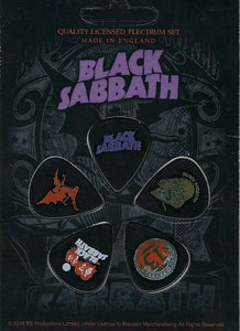 BLACK SABBATH Set of 5 Guitar Picks/Plectrums ~Licensed~