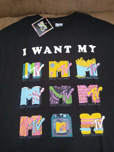 MTV MUSIC TELEVISION - 2021 I Want My MTV Retro T-shirt ~S M L XL XXL