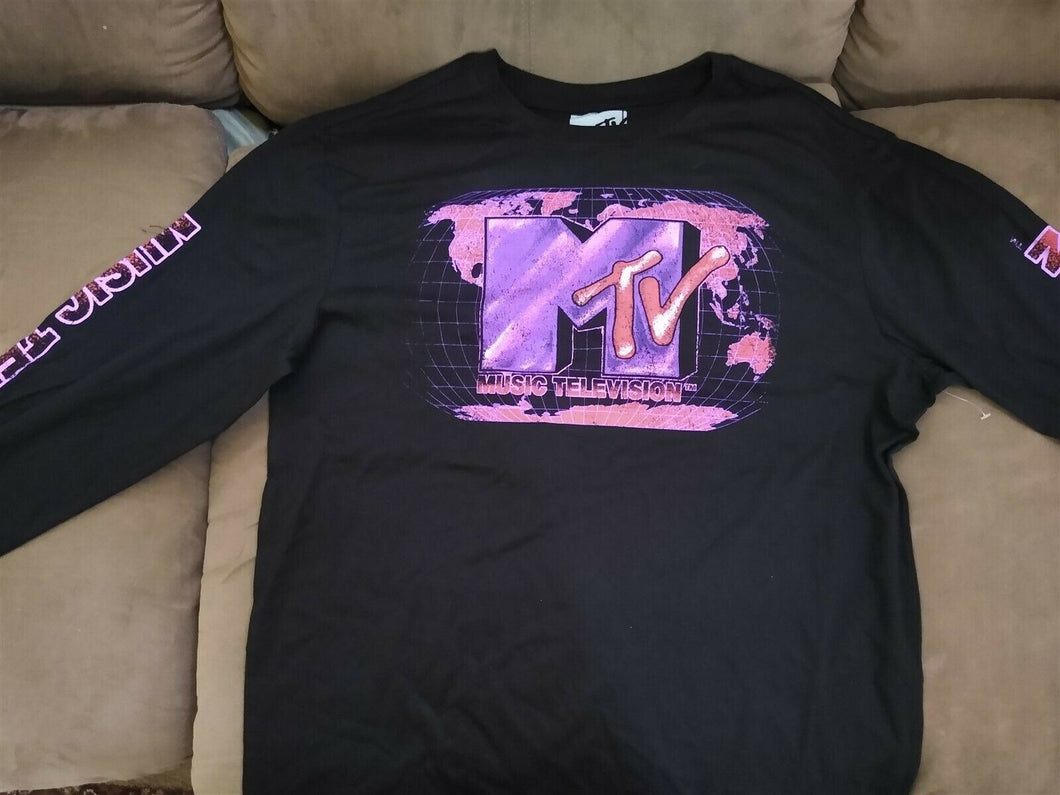 MTV MUSIC TELEVISION - 2020 Long Sleeve Retro T-shirt ~S M L XL XXL