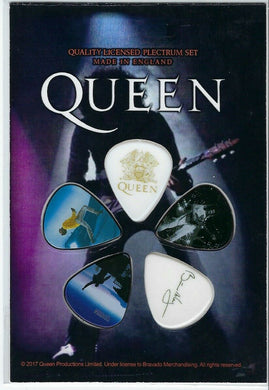QUEEN Set of 5 Guitar Picks/Plectrums ~Licensed~