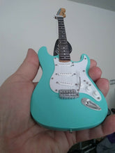Load image into Gallery viewer, Fender Surf Green Strat w/ White Pickguard 1:4 Scale Replica Guitar ~Axe Heaven