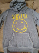 Load image into Gallery viewer, NIRVANA - 2017 Smiley Long Sleeve Women&#39;s Hoodie ~Never Worn~ S