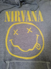 Load image into Gallery viewer, NIRVANA - 2017 Smiley Long Sleeve Women&#39;s Hoodie ~Never Worn~ S