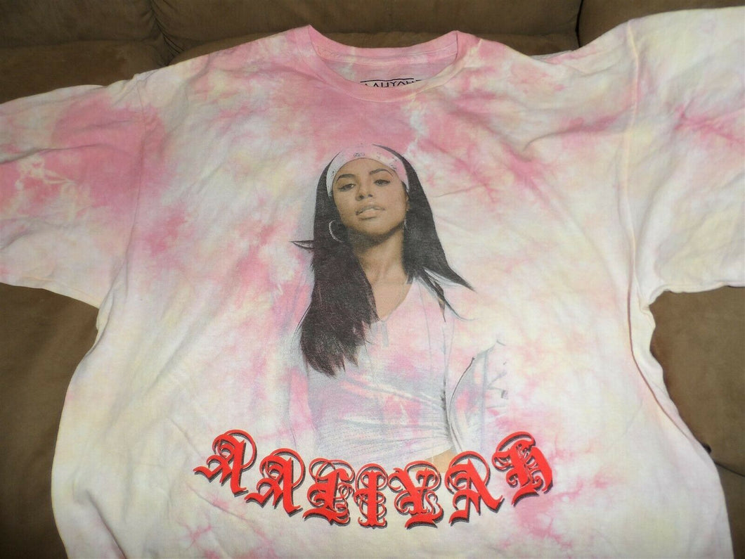 AALIYAH - Pink Tie Dye T-shirt ~Never Worn~ Large