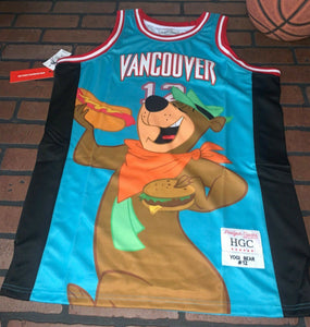 YOGI BEAR JELLYSTONEPARK Headgear Classics Basketball Jersey~Not Worn~M L XL XXL