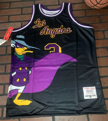 DARKWING DUCK / LOS ANGELES Headgear Classics Basketball Jersey ~Never Worn~ S XXL