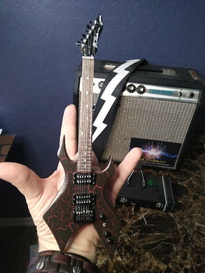 STRANGER THINGS Eddie's Guitar BC Rich NJ Warlock 1:4 Scale Replica Guitar ~Axe Heaven~