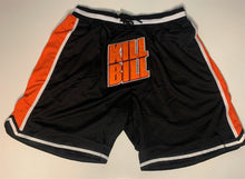 Load image into Gallery viewer, KILL BILL Black/Orange Headgear Classics Basketball Shorts ~Never Worn~ S M L