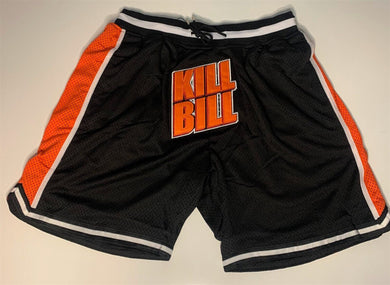 KILL BILL Black/Orange Headgear Classics Basketball Shorts ~Never Worn~ S M L