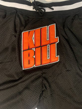 Load image into Gallery viewer, KILL BILL Black/Orange Headgear Classics Basketball Shorts ~Never Worn~ S M L