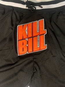 KILL BILL Black/Orange Headgear Classics Basketball Shorts ~Never Worn~ S M L