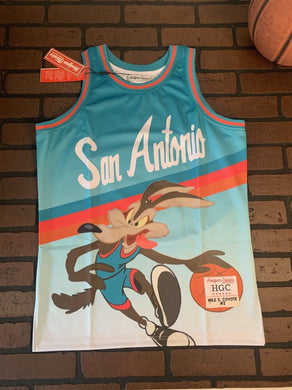 WILE E COYOTE Headgear Classics Basketball Jersey~Not Worn~M XL