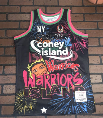 THE WARRIORS Coney Island Headgear Classics Basketball Jersey ~Never Worn~M L