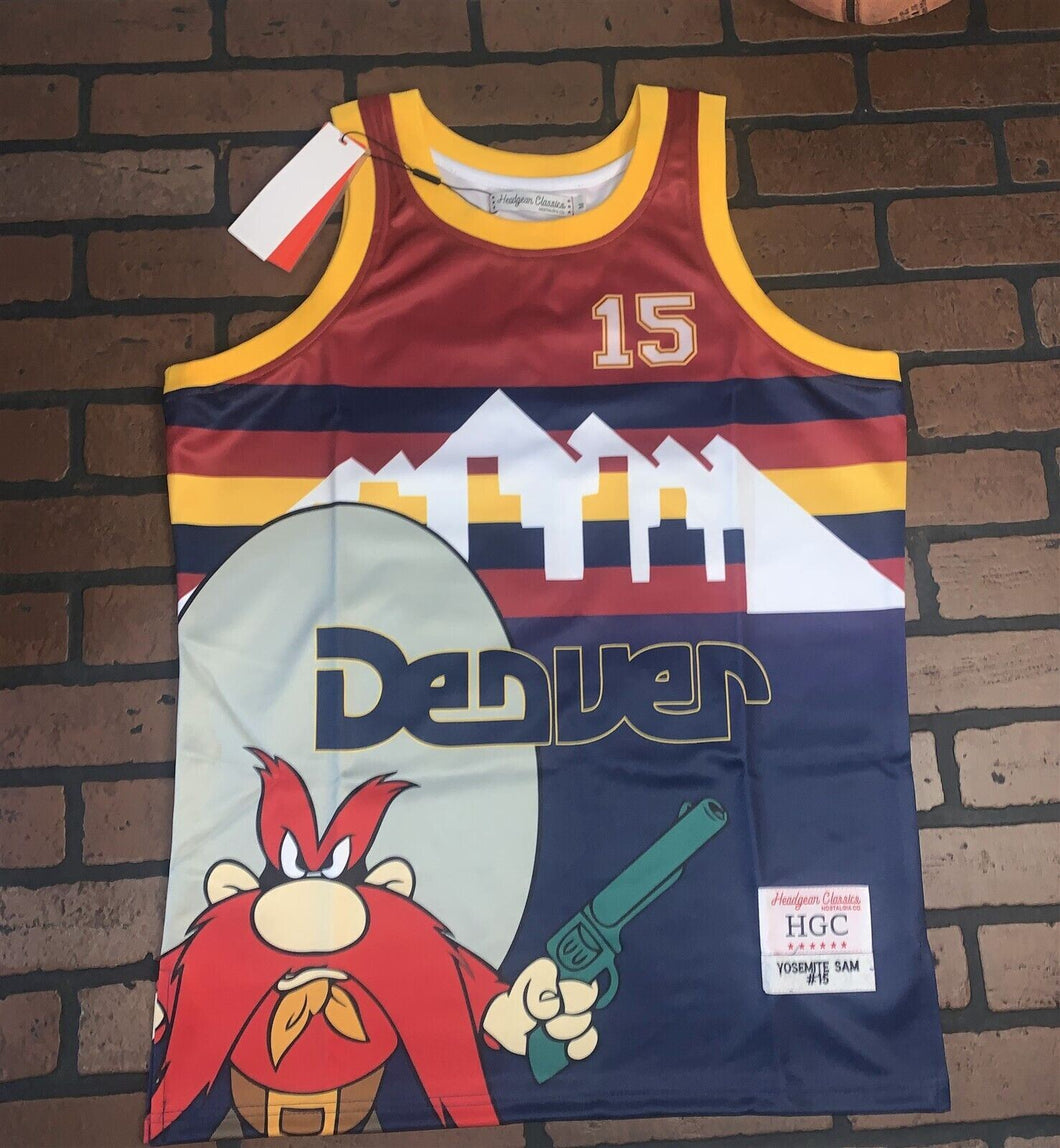 YOSEMITE SAM / DENVER BLUE Headgear Classics Basketball Jersey