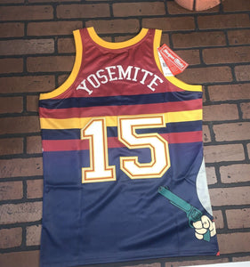 YOSEMITE SAM / DENVER BLUE Headgear Classics Basketball Jersey ~Never Worn~ M