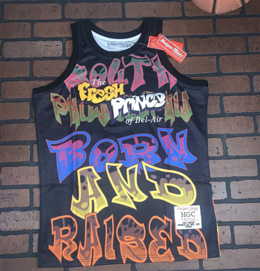 FRESH PRINCE BEL-AIR BLACK Headgear Classics Basketball Jersey ~Never Worn~ L