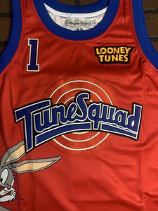LOONEY TUNES TUNESQUAD Red Headgear Classics Basketball Jersey ~Never Worn~ M L