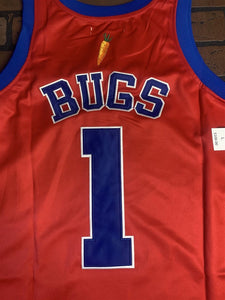 LOONEY TUNES TUNESQUAD Red Headgear Classics Basketball Jersey ~Never Worn~ M L