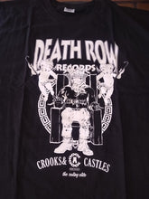 Load image into Gallery viewer, DEATH ROW RECORDS - Crooks &amp; Castles Licensed Black T-shirt ~Never Worn~ XXL