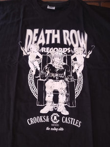 DEATH ROW RECORDS - Crooks & Castles Licensed Black T-shirt ~Never Worn~ XXL