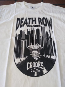 DEATH ROW RECORDS - Crooks & Castles Licensed White T-shirt ~Never Worn~ M