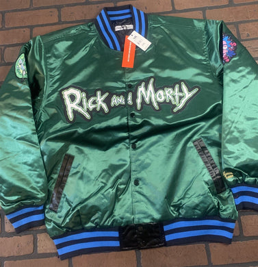RICK AND MORTY Headgear Classics Streetwear Green Jacket~Never Worn~2XL