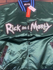 RICK AND MORTY Headgear Classics Streetwear Green Jacket~Never Worn~2XL