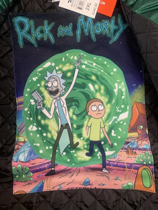 RICK AND MORTY Headgear Classics Streetwear Green Jacket~Never Worn~2XL