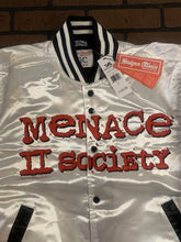 Load image into Gallery viewer, MENACE II SOCIETY Headgear Classics Streetwear White Jacket~Never Worn~L XL 2XL