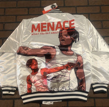 Load image into Gallery viewer, MENACE II SOCIETY Headgear Classics Streetwear White Jacket~Never Worn~L XL 2XL