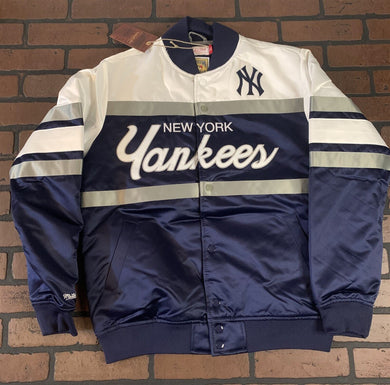 YANKEES Mitchell & Ness Special Script Heavyweight Jacket S M L XL 2XL 3XL 4XL