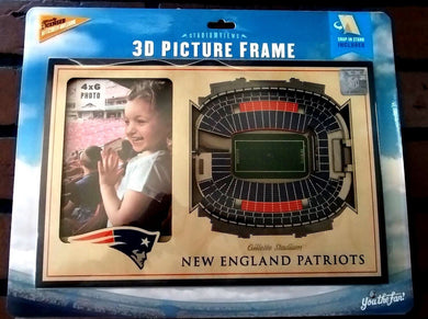 NEW ENGLAND PATRIOTS Gillette Stadium 3D Picture Frame ~Licensed~