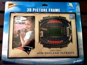 NEW ENGLAND PATRIOTS Gillette Stadium 3D Picture Frame ~Licensed~