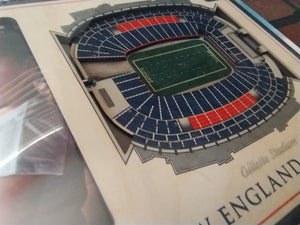 NEW ENGLAND PATRIOTS Gillette Stadium 3D Picture Frame ~Licensed~