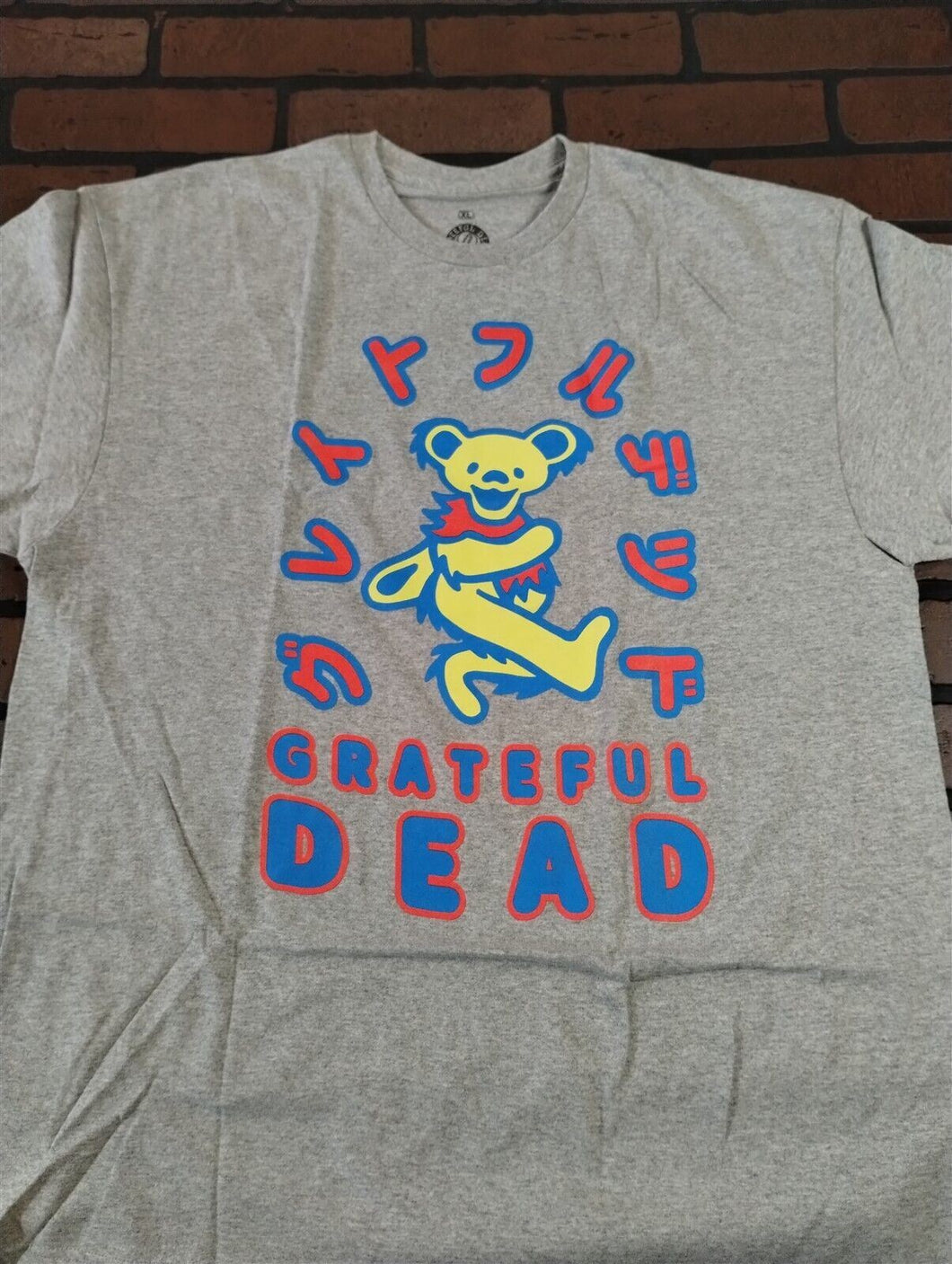 GRATEFUL DEAD- Yellow Bear Gray Men's T-shirt ~Licensed / Never Worn~ XL