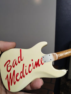 RICHIE SAMBORA- Bad Medicine 1:4 Scale Replica Bass Guitar ~NEW~